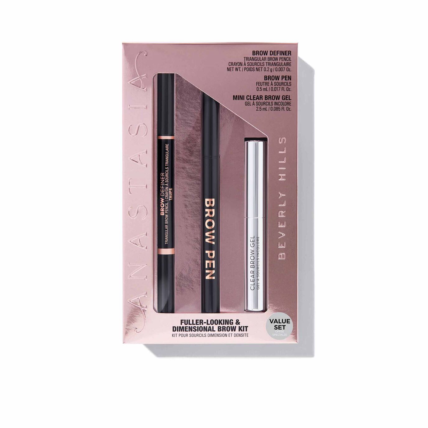 FULLER LOOKING+DIMENSIONAL BROWS KIT-EBONY