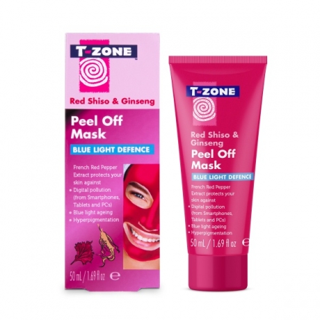 T-Zone Red Shiso & Ginseng Blue Light Defence Peel Off Mask