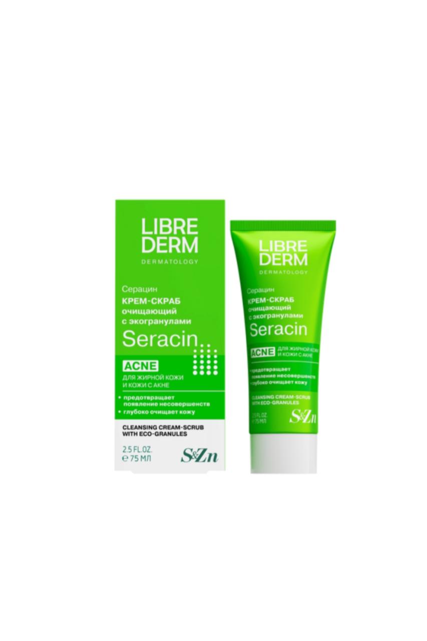 Cleansing cream scrub with ecogranules