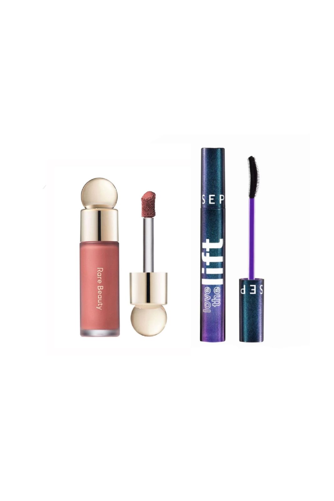 Rare Beauty Blush & Sephor Mascara